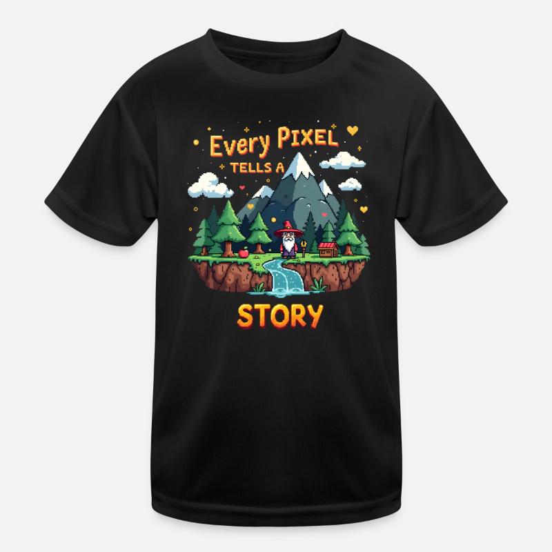 Chaque pixel raconte une histoire - Retro Gaming T-shirt sport Enfant