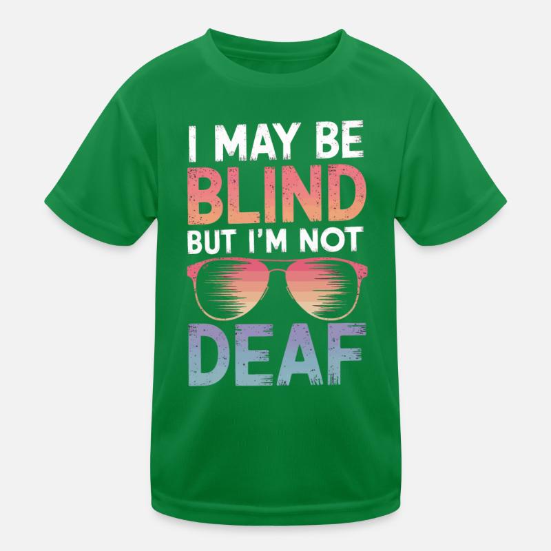 Blinde Blindheit Sehbehinderte Menschen Kinder Funktions-T-Shirt