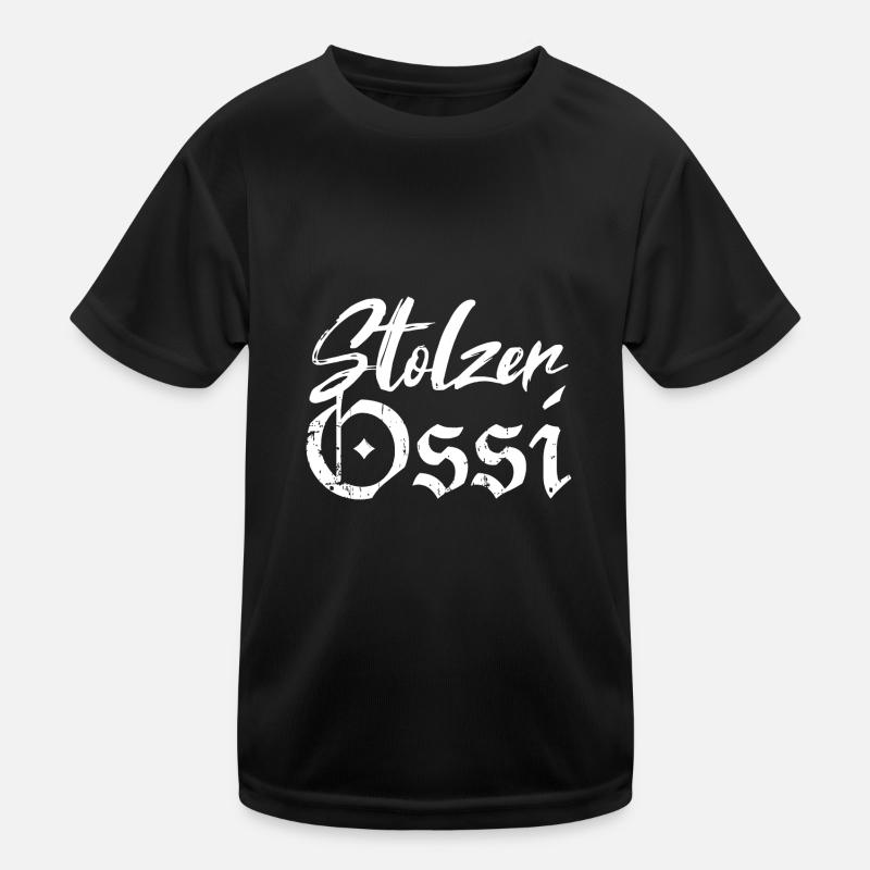 Stolzer Ossi Ostdeutschland Kinder Funktions-T-Shirt