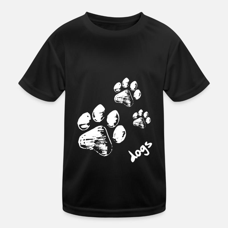 Hundepfoten - Dogs Kinder Funktions-T-Shirt