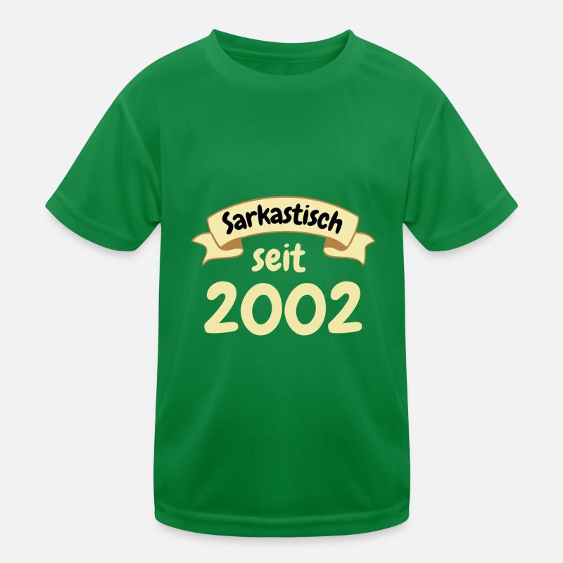 21 Jahre Geburtstag Geschenk Sarkastisch seit 2002 Kinder Funktions-T-Shirt