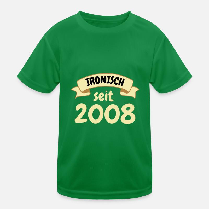 15 Jahre Geburtstag Geschenk Ironisch seit 2008 Kinder Funktions-T-Shirt