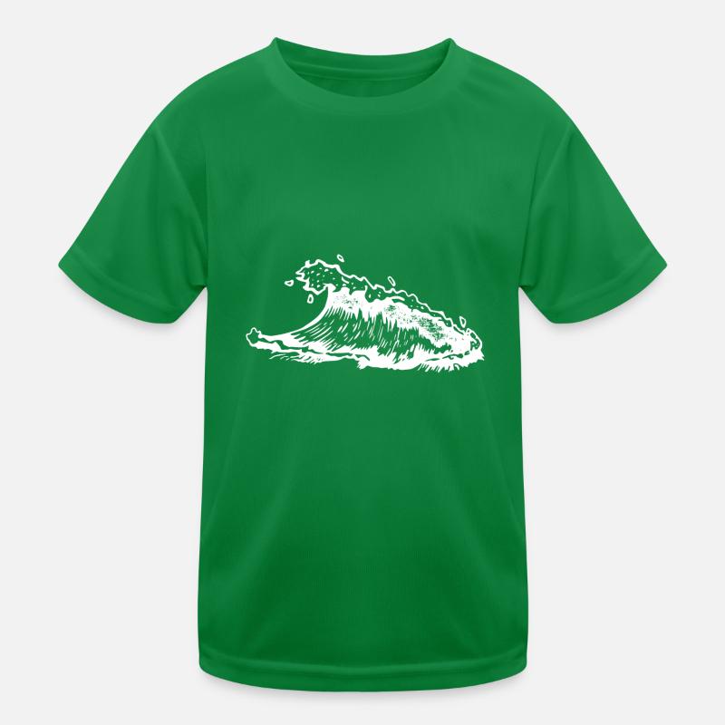 Surffer mer Beach Été Vagues Plage T-shirt sport Enfant