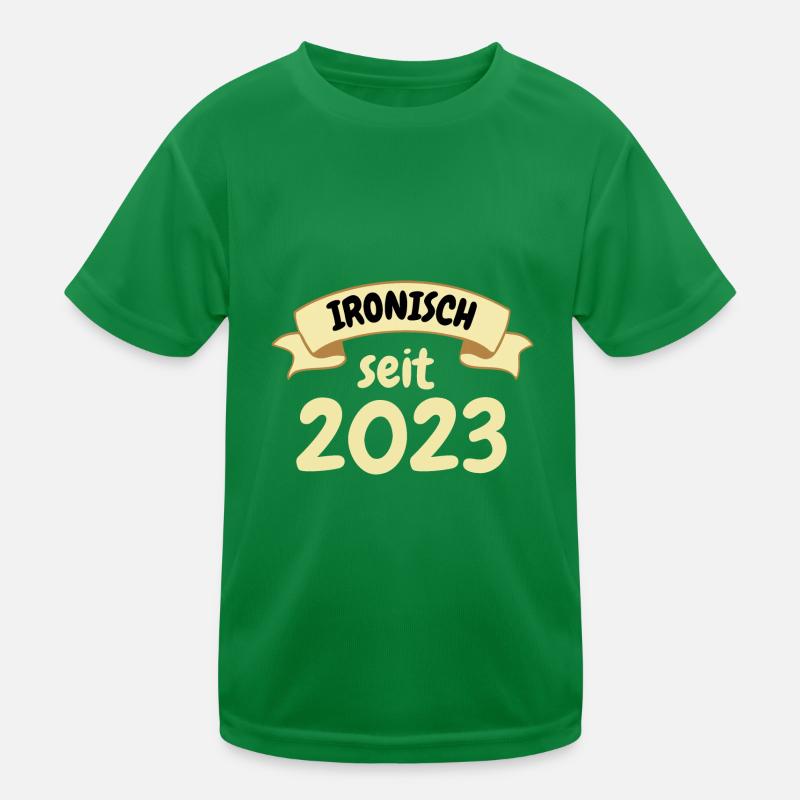 Geburt Geburtstag Geschenk Ironisch seit 2023 Kinder Funktions-T-Shirt