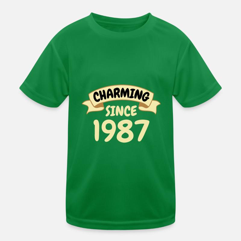 36. Geburtstag Geschenk Charmant seit 1987 Kinder Funktions-T-Shirt