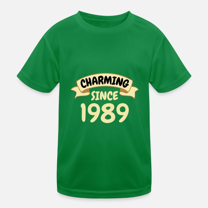 34. Geburtstag Geschenk Charmant seit 1989 Kinder Funktions-T-Shirt