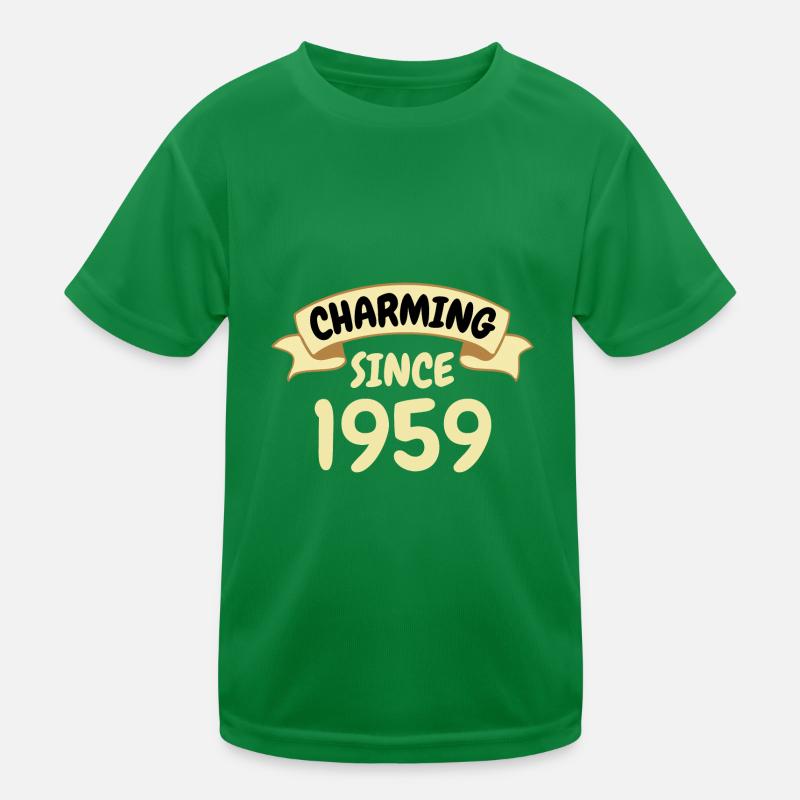 64. Geburtstag Geschenk Charmant seit 1959 Kinder Funktions-T-Shirt