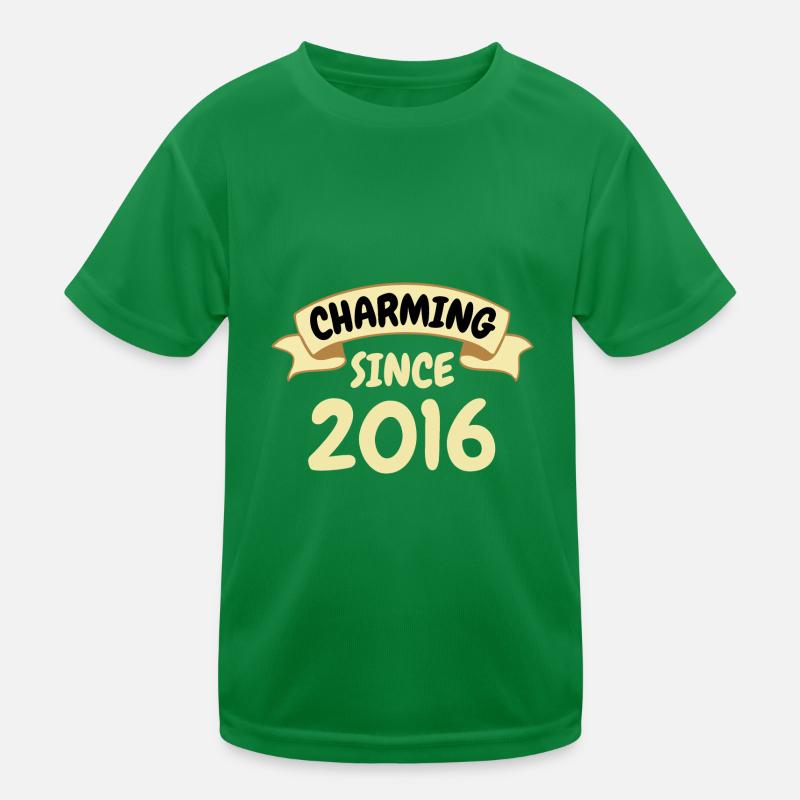 7. Geburtstag Geschenk Charmant seit 2016 Kinder Funktions-T-Shirt