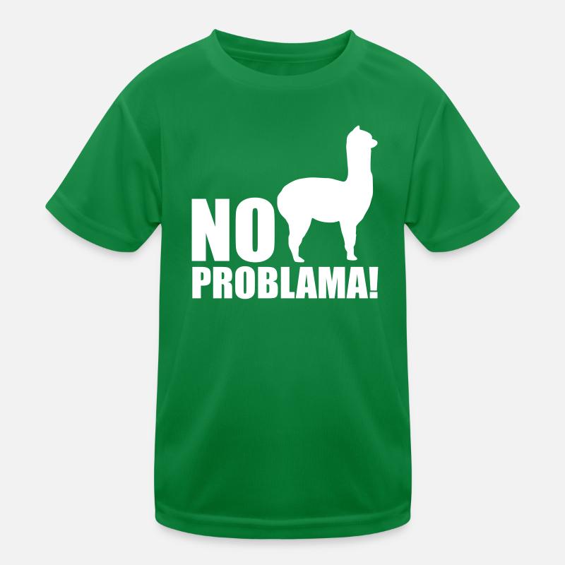 Cooles Alpaka No Prob Lama Meme Fun Spruch Kinder Funktions-T-Shirt