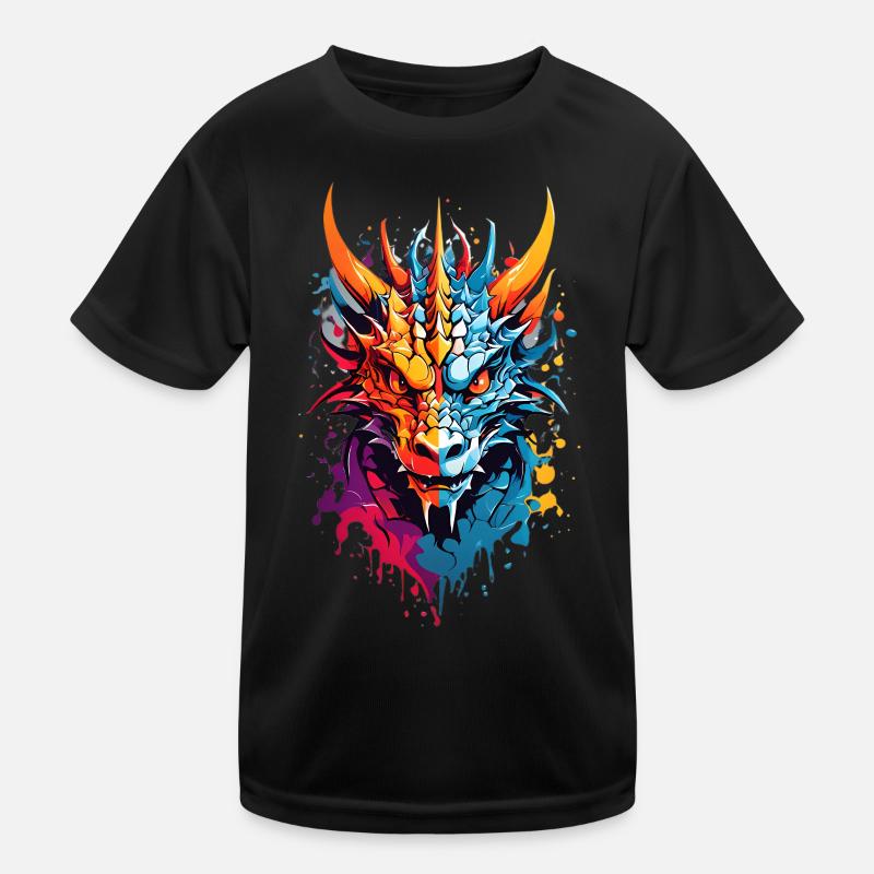 Cool Dragon Kids Functional T-Shirt