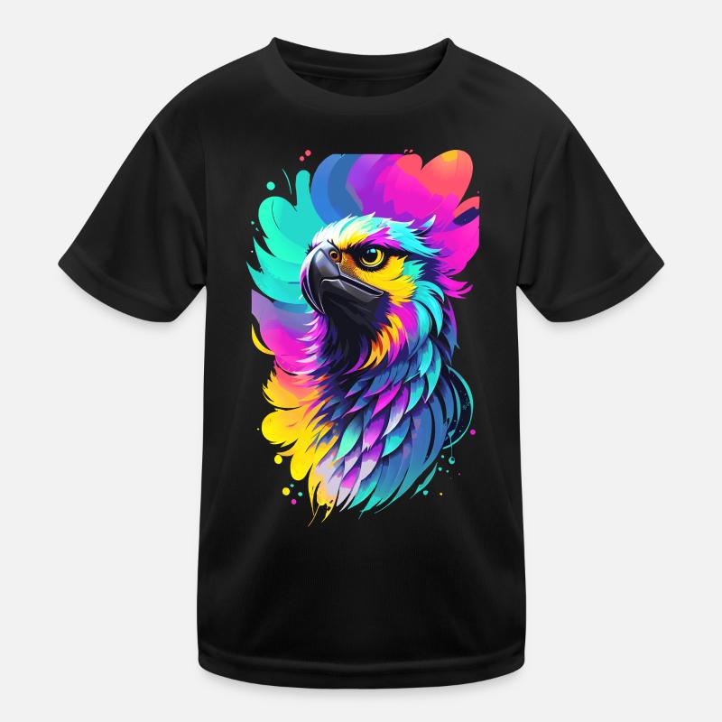 Aigle coloré dans le style Splash Art T-shirt sport Enfant