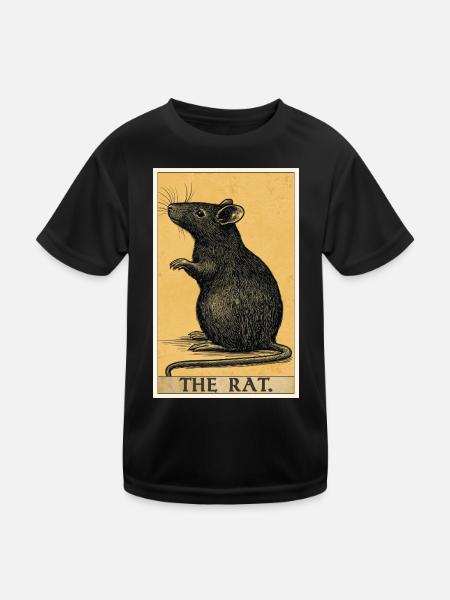 Rat Rat - Kids Functional T-Shirt - black - Front
