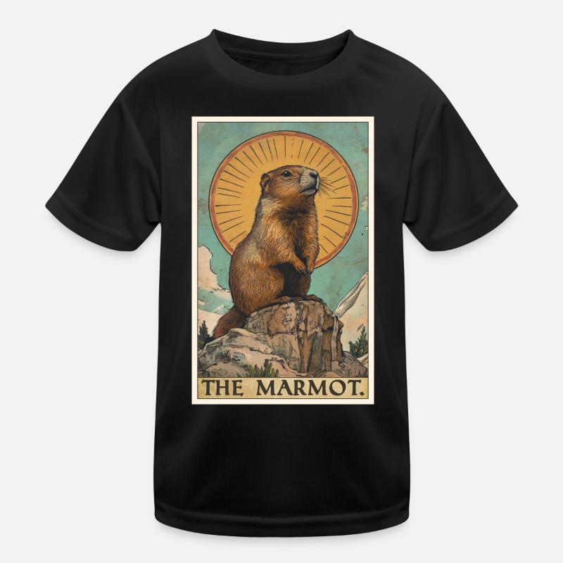 Murmeltiere Murmeltier Kinder Funktions-T-Shirt