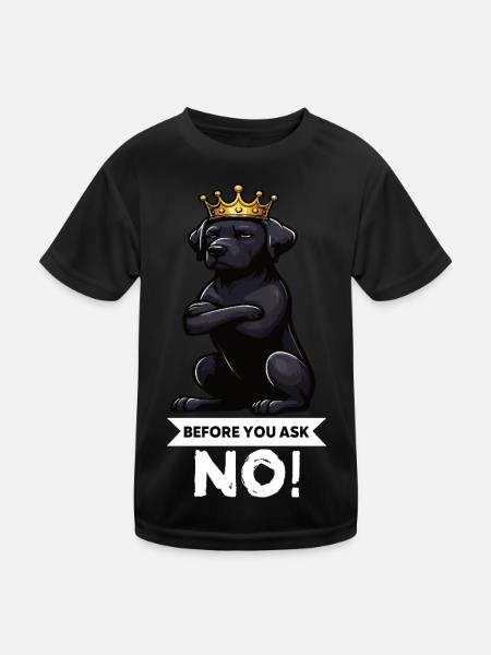 Before You Ask Labrador Labrador Labrador Owner Labrador - Kids Functional T-Shirt - black - Front