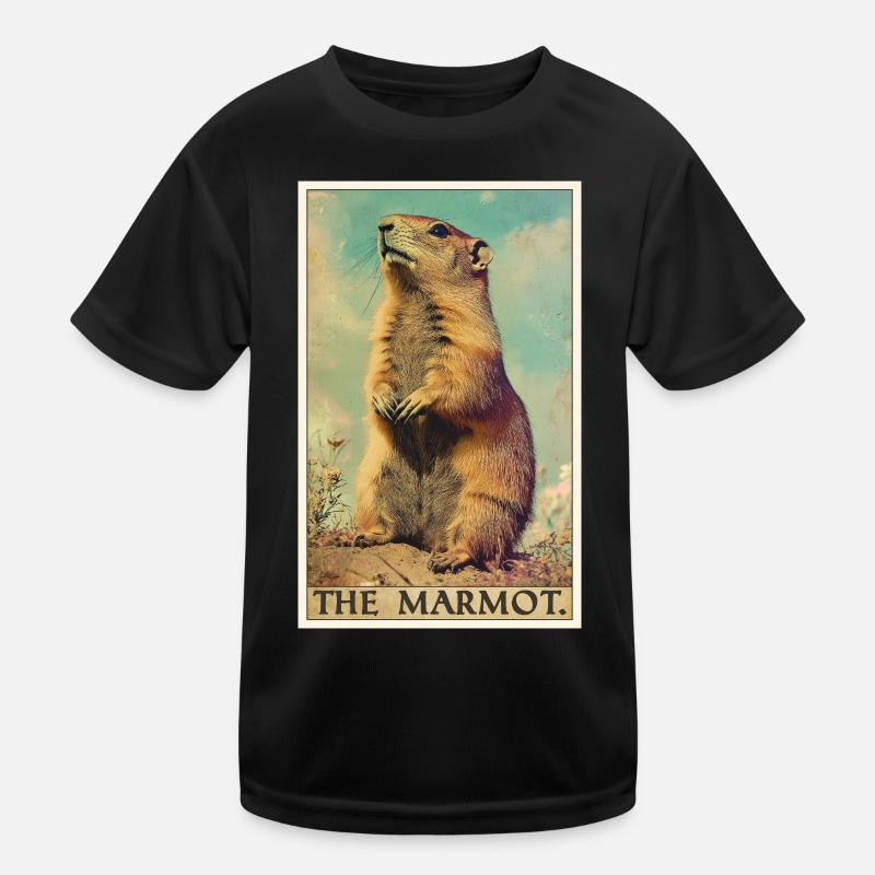 Murmeltiere Murmeltier Kinder Funktions-T-Shirt