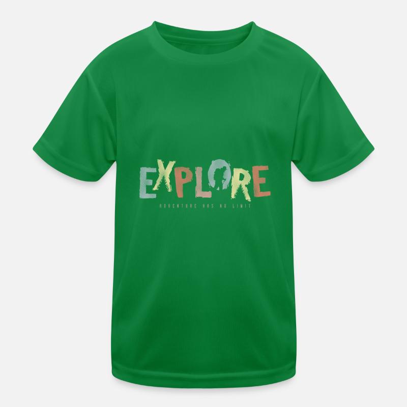 EXPLORE – adventure knows no boundaries Kids Functional T-Shirt