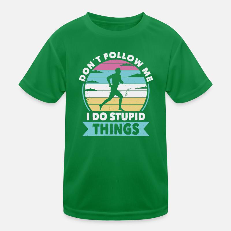 Ne me suivez pas en train de courir T-shirt sport Enfant