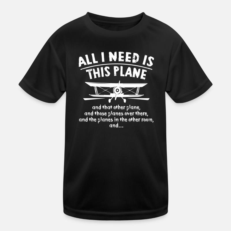 Airplane Kids Functional T-Shirt