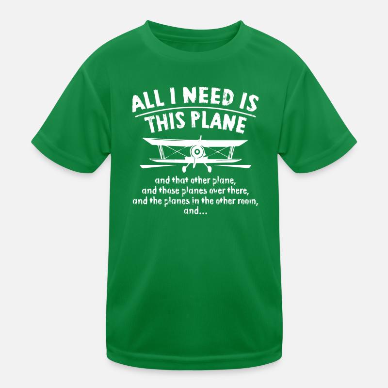 Airplane Kids Functional T-Shirt