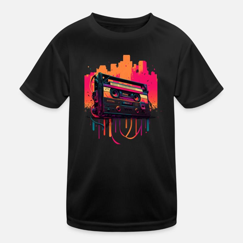 Retro Mixtape Kinder Funktions-T-Shirt