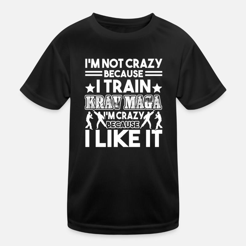 Ich trainiere Krav Maga Kinder Funktions-T-Shirt