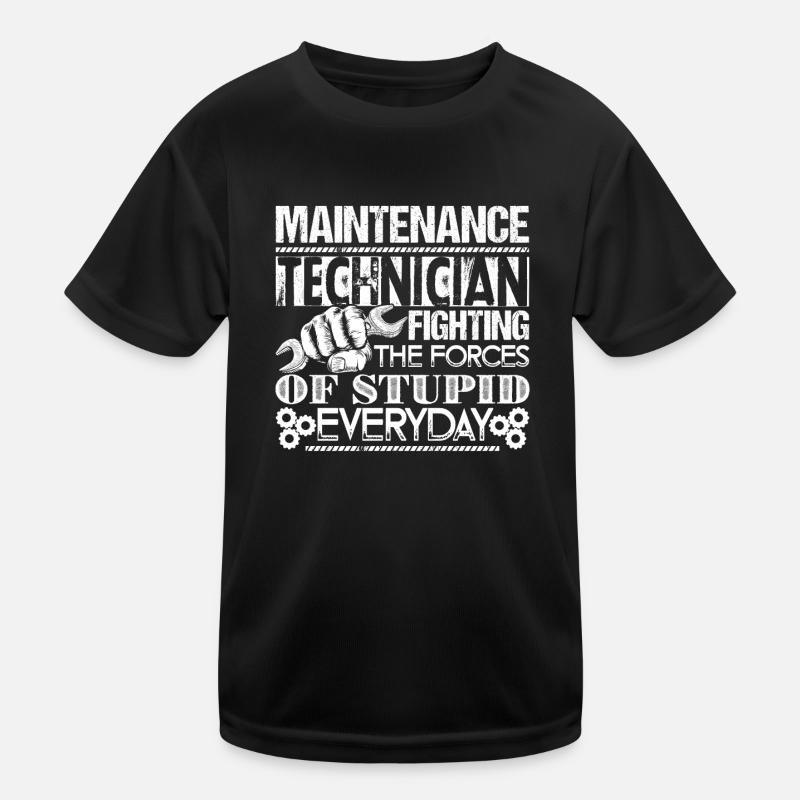 Maintenance Technician Fighting Kids Functional T-Shirt