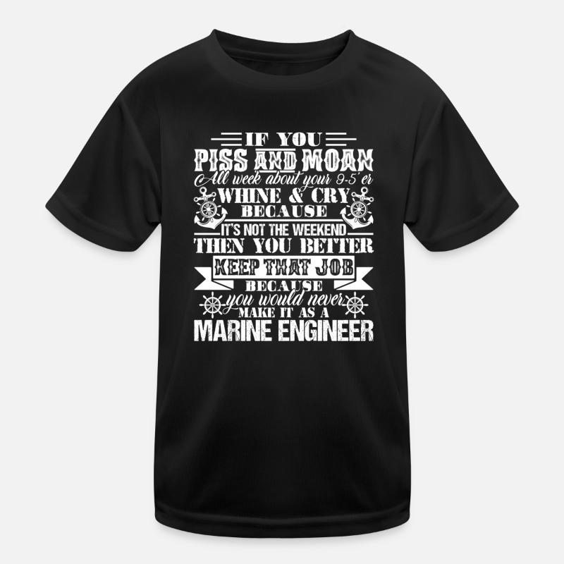 Stolz, marine Ingenieur zu sein Kinder Funktions-T-Shirt