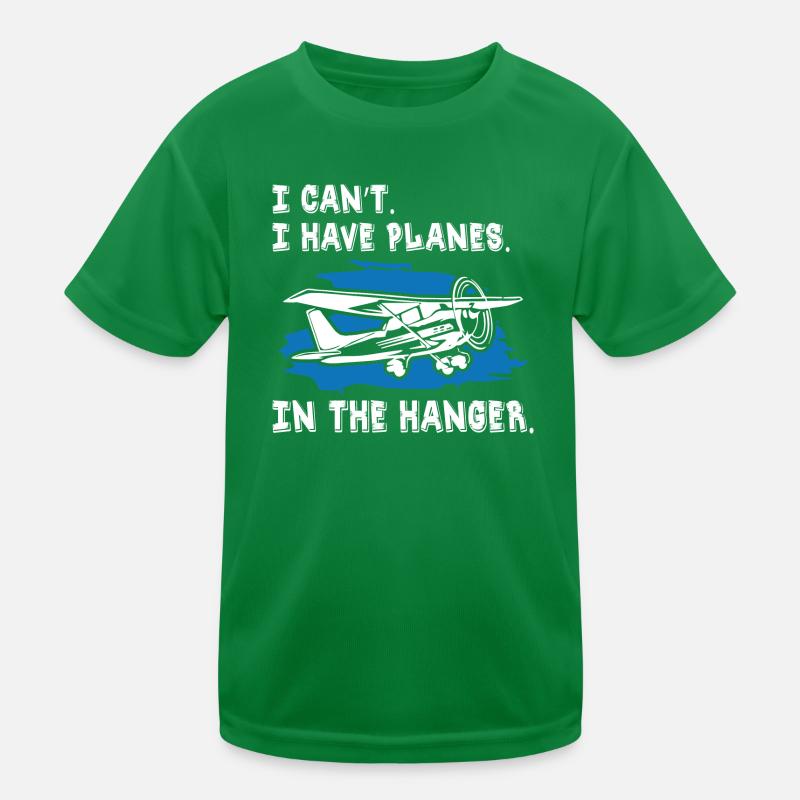 pilot i can t i have planes in the hanger Kids Functional T-Shirt