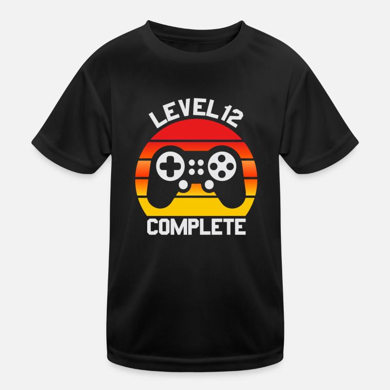 12. Geburtstag junge Geschenke, Stufe 12 abgeschlossen Kinder Funktions-T-Shirt