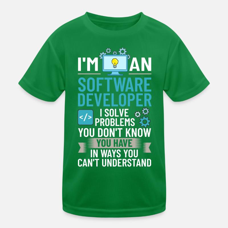 Software Development Software Developer Developer Kids Functional T-Shirt