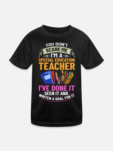 Special education Special education Promoting special needs - Kids Functional T-Shirt - black - Front