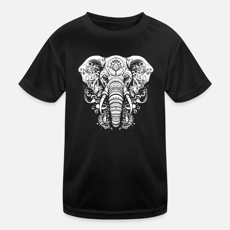 Mandala éléphant T-shirt sport Enfant