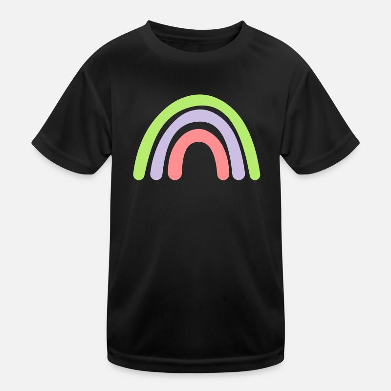 Regenbogen Kinder Funktions-T-Shirt