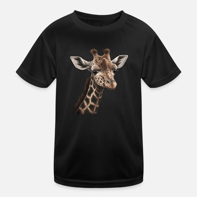 Giraffe Afrika Kinder Funktions-T-Shirt