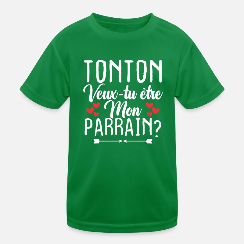 Tonton Veux tu être Mon Parrain? T-shirt sport Enfant