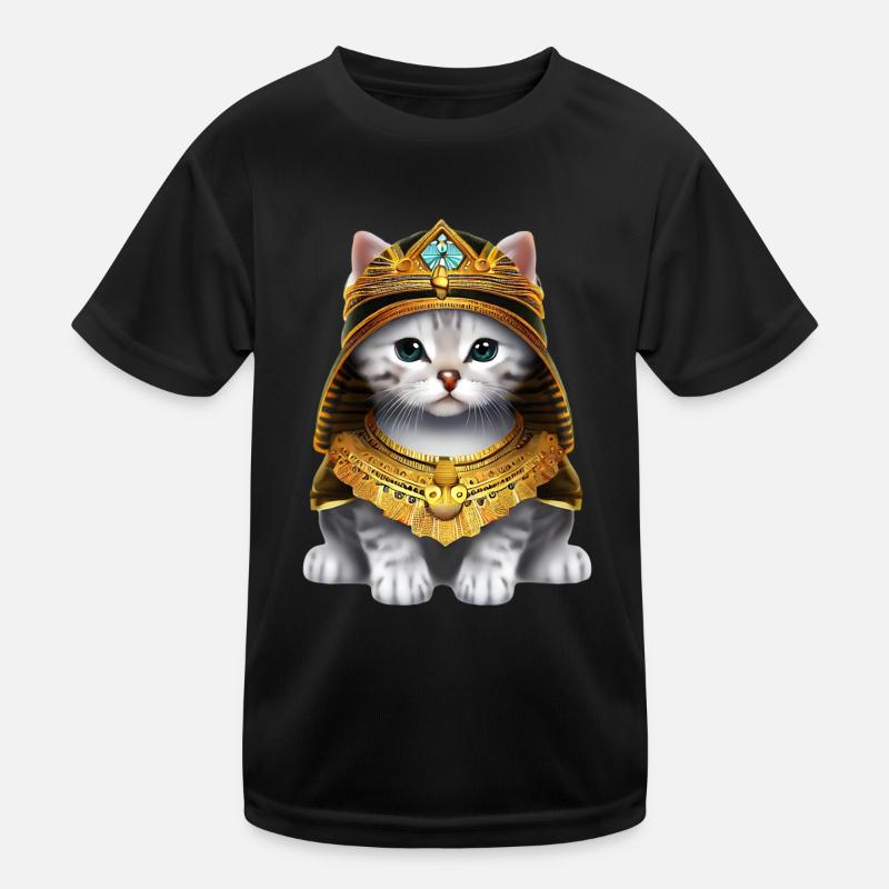 Ägyptischer Pharao Katze Kinder Funktions-T-Shirt