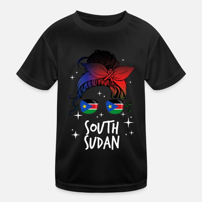 Südsudan Kinder Funktions-T-Shirt