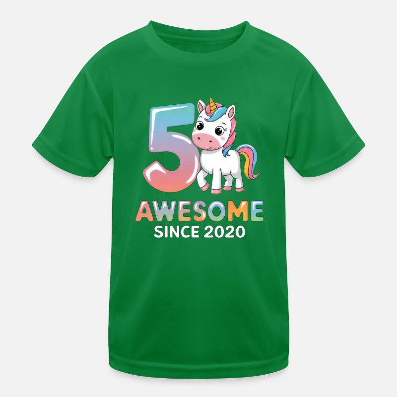 5. Geburtstag - Awesome Since 2020 Kinder Funktions-T-Shirt