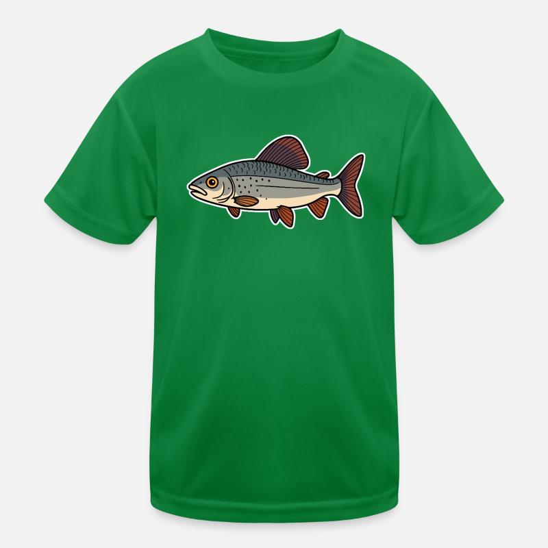Fisch Äsche Kinder Funktions-T-Shirt