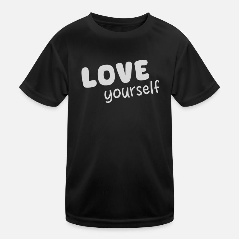 Self-love - Kids Functional T-Shirt - black