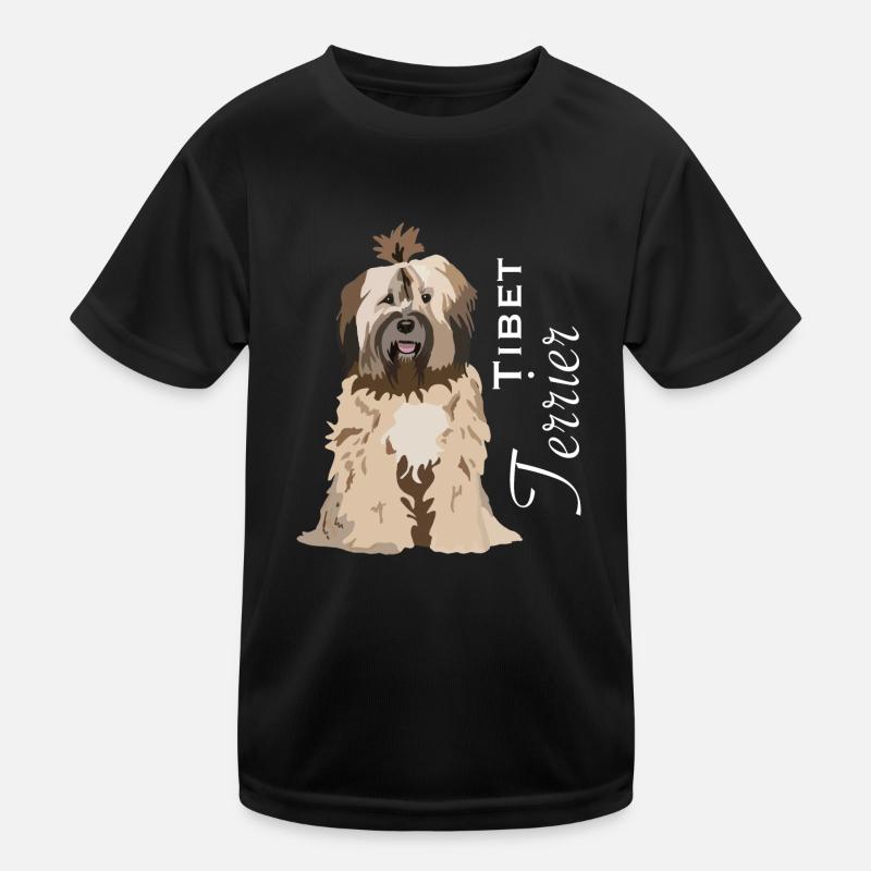 Tibet Terrier Kinder Funktions-T-Shirt