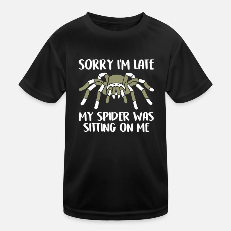 My Spiders Sat On Me Funny Spider Saying Kids Functional T-Shirt