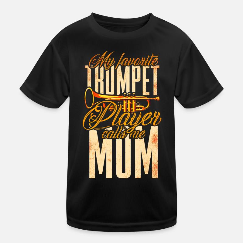 Trompette Mère Cuivres Musique T-shirt sport Enfant