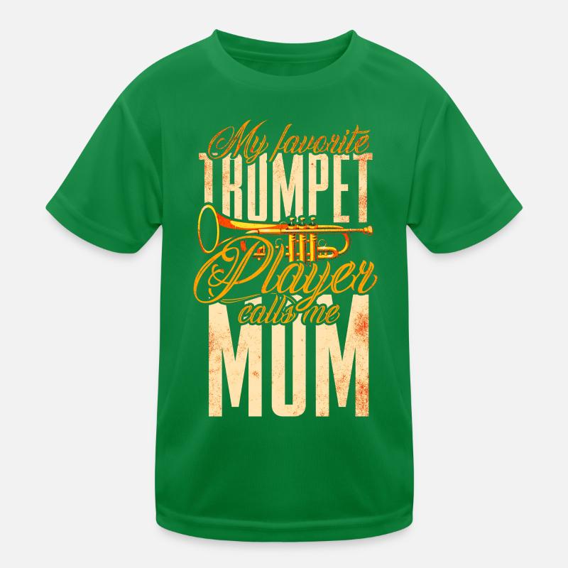 Trompete Mutter Blasmusik Kinder Funktions-T-Shirt