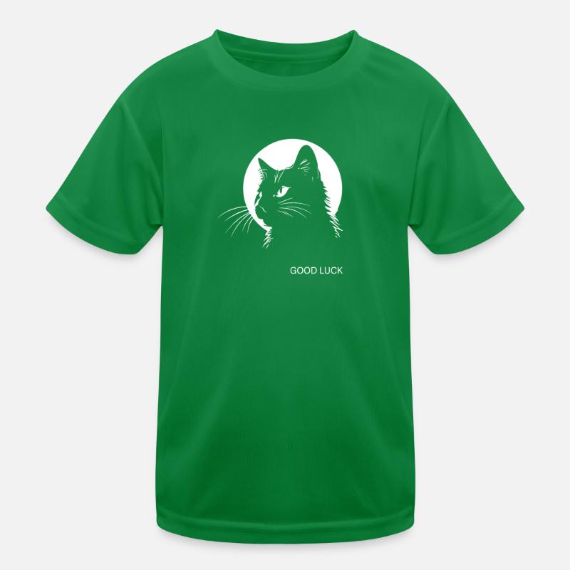 Bonne chance, chat noir, superstition, chance, malheur T-shirt sport Enfant