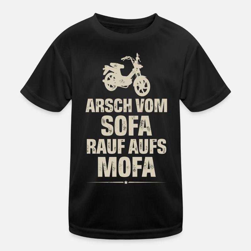 Mofa Mofafahrer Kinder Funktions-T-Shirt