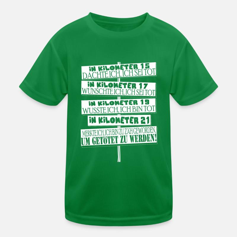 Halbmarathon-Läufer Kinder Funktions-T-Shirt