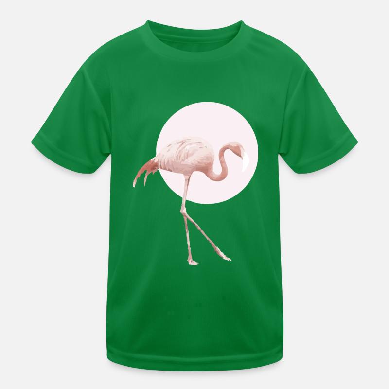 Flamingo Rosa Kinder Funktions-T-Shirt