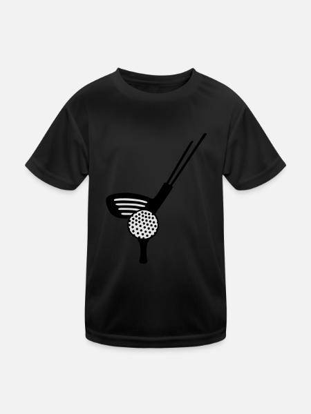 Golf - Kids Functional T-Shirt - black