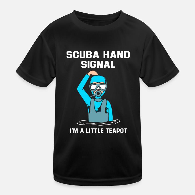 Plongée sous-marine signe de la main de plongeur T-shirt sport Enfant
